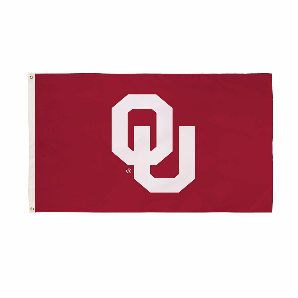 University of Oklahoma Single Sided Estate Flag with 2 Grommets, 3'x5' - Collegiate Home