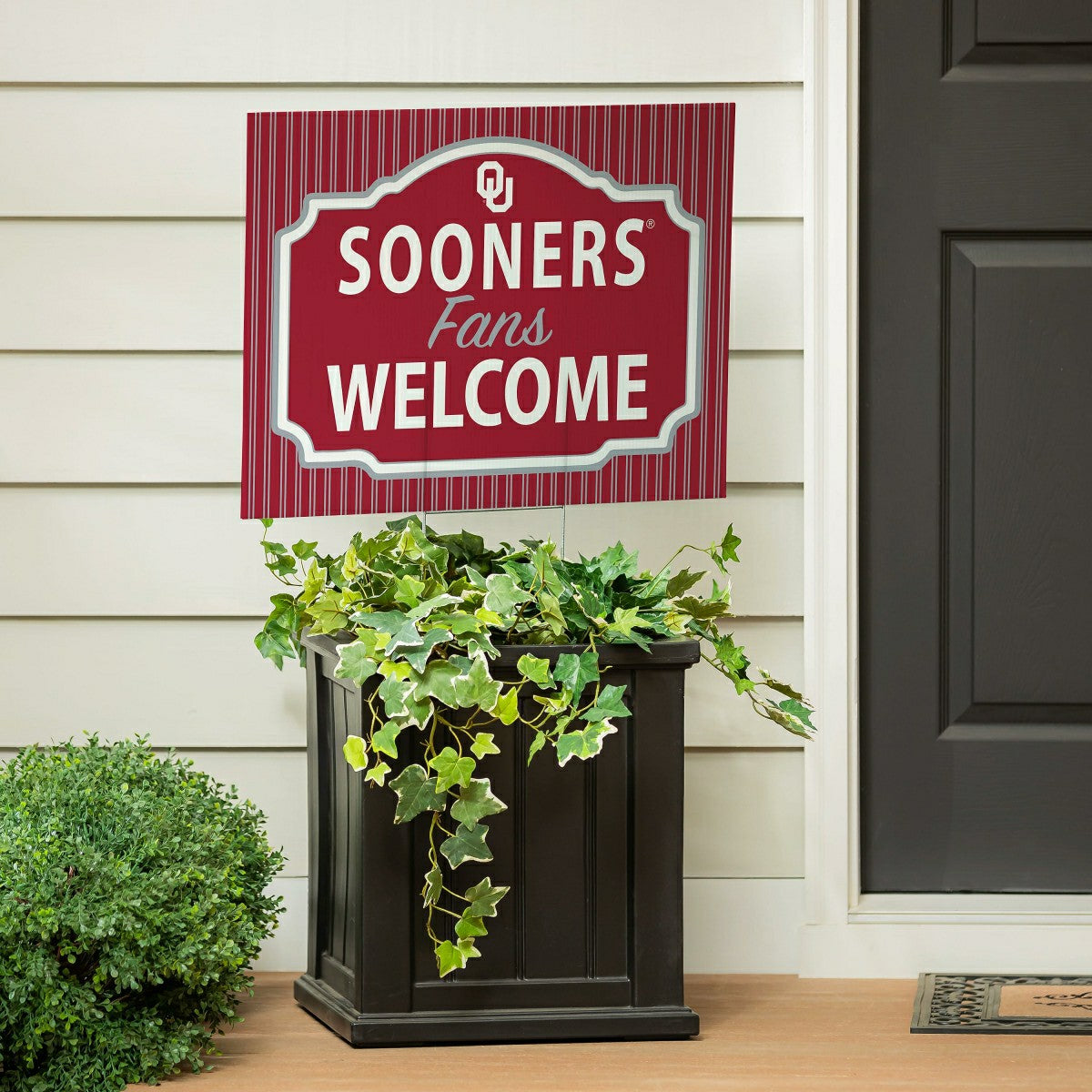 University of Oklahoma Coroplast Yard Sign, "Fans Welcome" - Collegiate Home