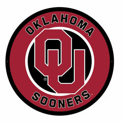 LED Wall Decor, Round, University of Oklahoma - Collegiate Home