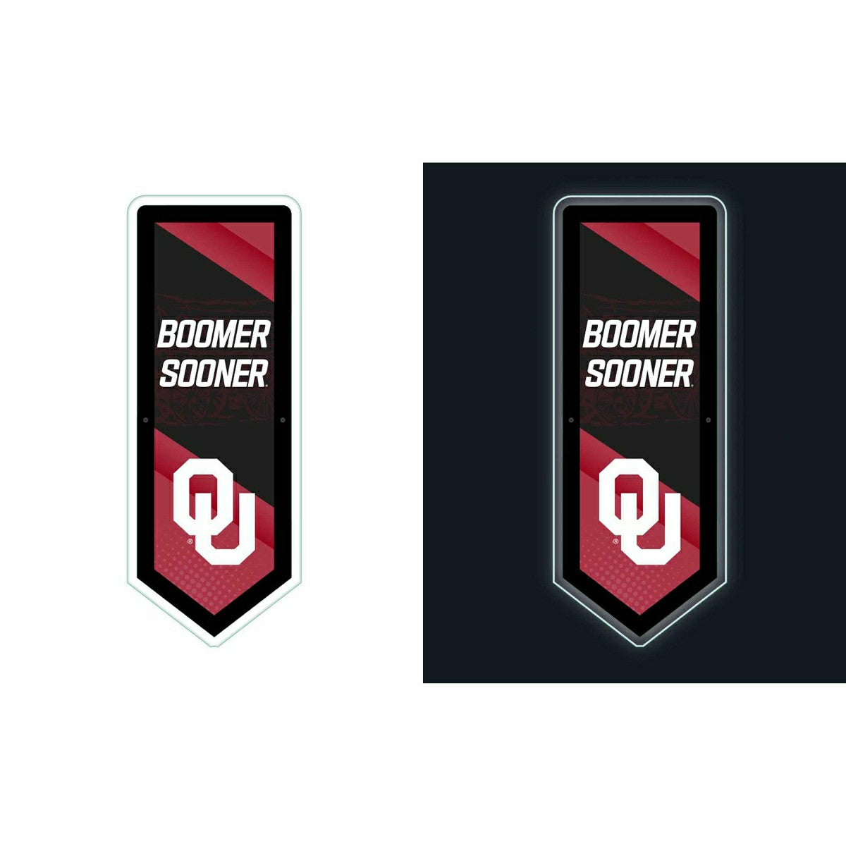 LED Wall Decor, Pennant, University of Oklahoma - Collegiate Home