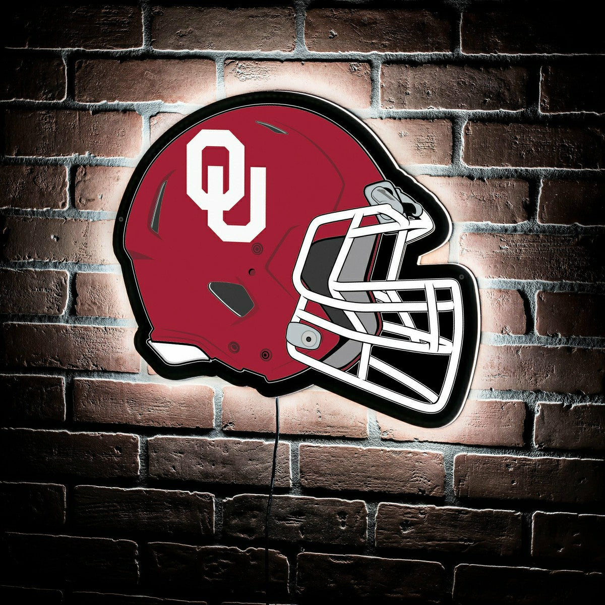 LED Wall Decor, Helmet, University of Oklahoma - Collegiate Home