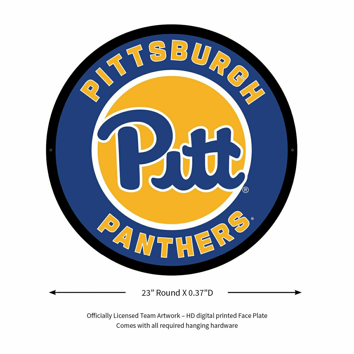 LED Wall Decor, Round, University of Pittsburgh - Collegiate Home