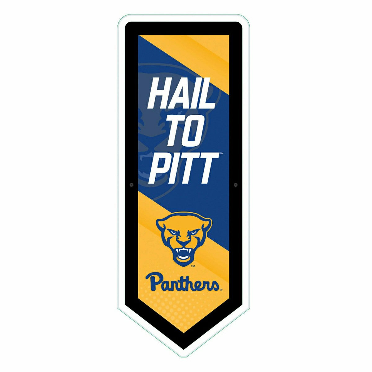 LED Wall Decor, Pennant, University of Pittsburgh - Collegiate Home