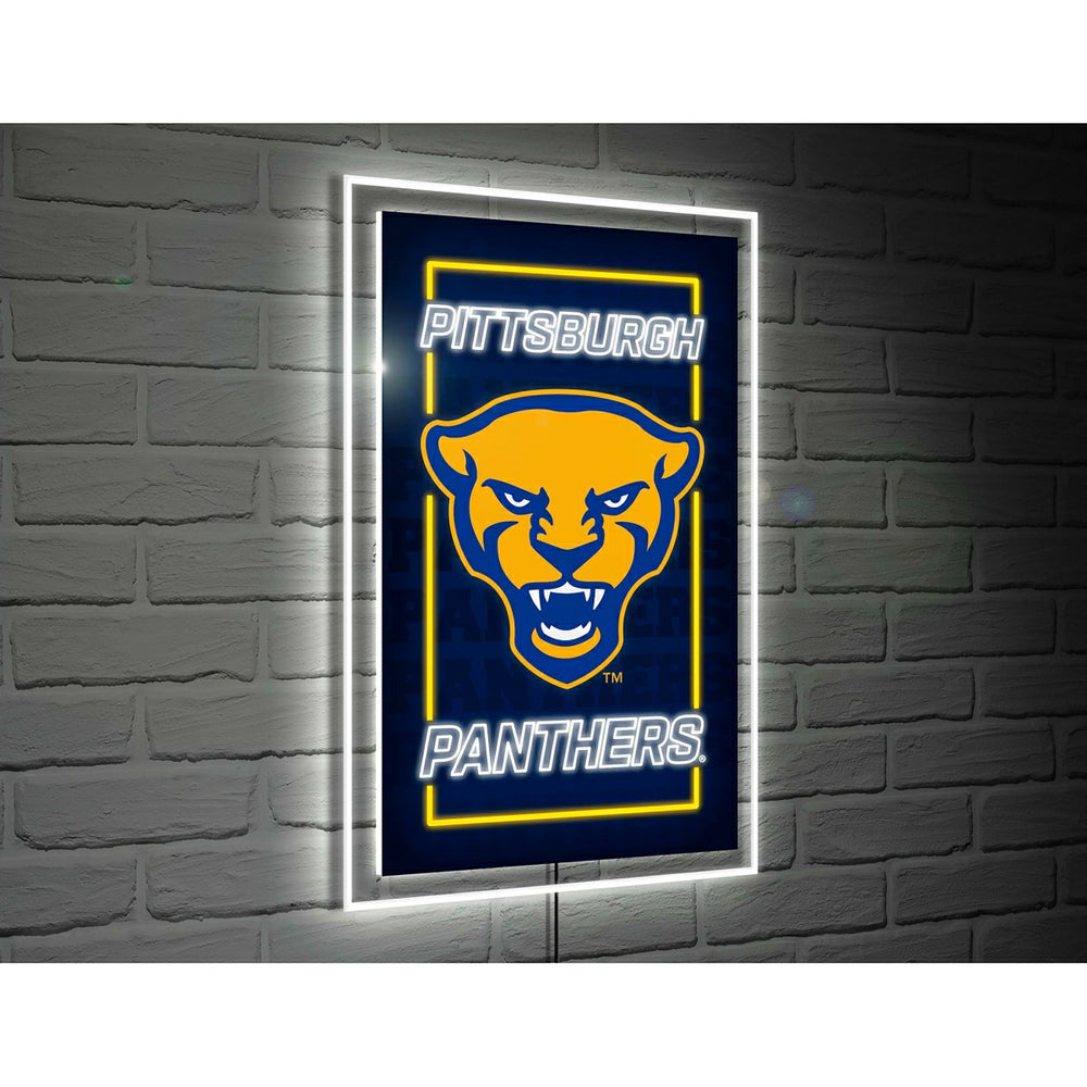 University of Pittsburgh College Rectangle Neolite LED Decor - Collegiate Home