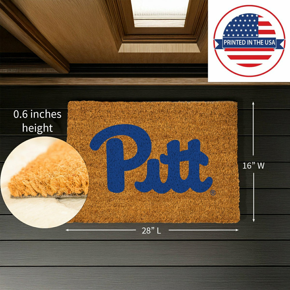 Coir Mat, 16"x28", University of Pittsburgh - Collegiate