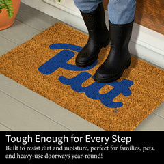 Coir Mat, 16"x28", University of Pittsburgh - Collegiate