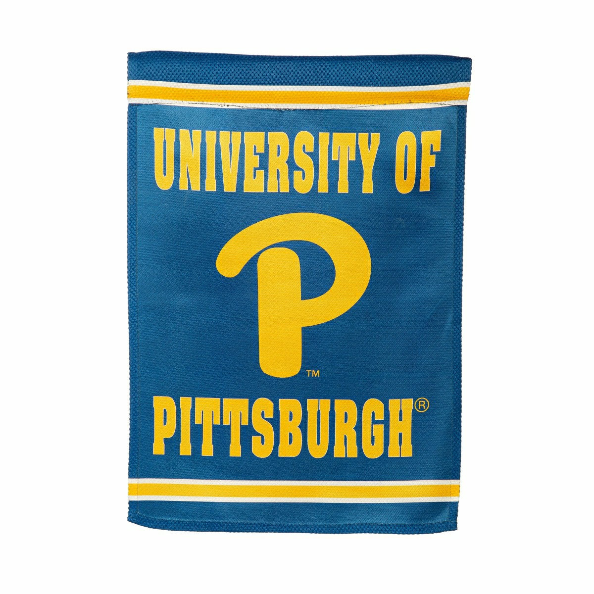 Embossed Suede Flag, GDN Size, University of Pittsburgh - Collegiate Home