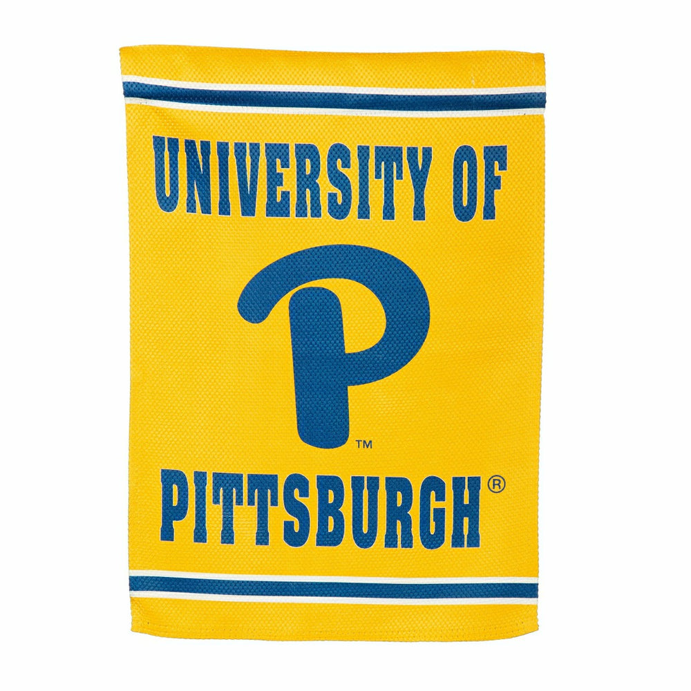 Embossed Suede Flag, GDN Size, University of Pittsburgh - Collegiate Home