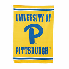 Embossed Suede Flag, House Size, University of Pittsburgh - Collegiate Home