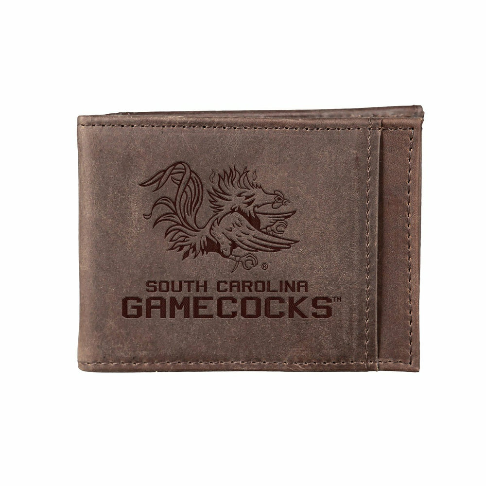 Front Pocket Wallet w/ RFID Blocking, University of South Carolina, Br - Collegiate Home