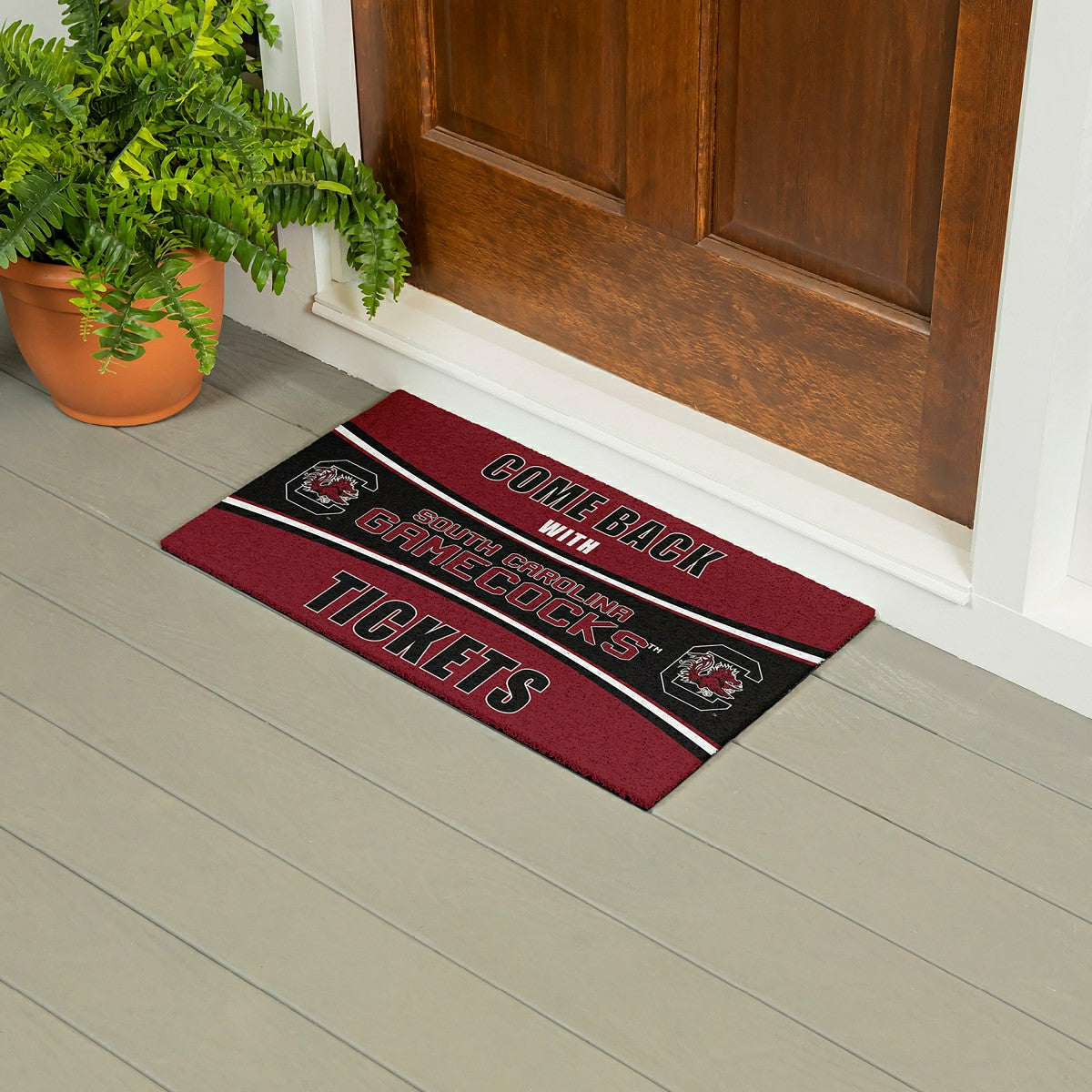 28" x 16" PVC Trapper Mat, Come Back with Tickets, University of South - Collegiate