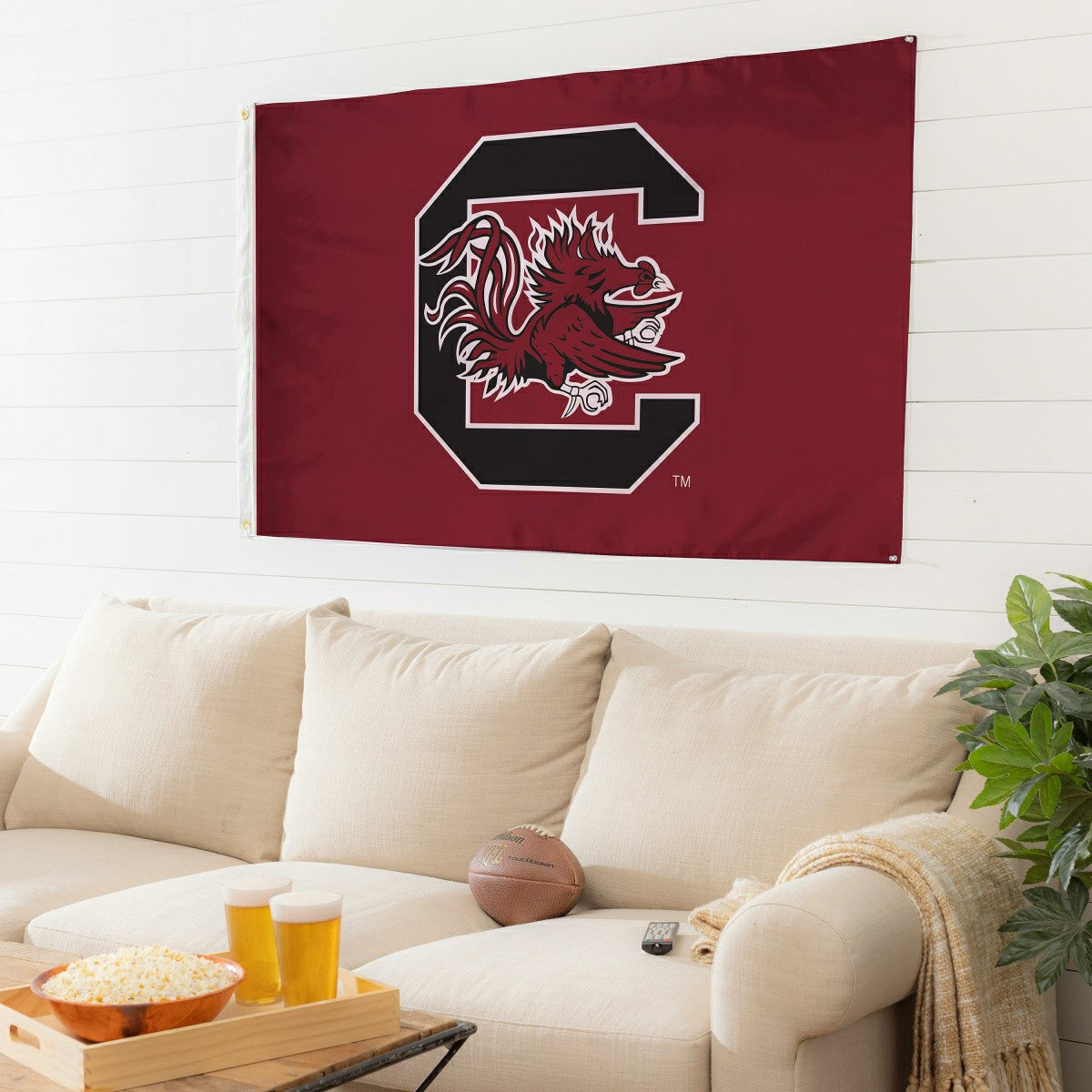 University of South Carolina Single Sided Estate Flag with 2 Grommets, - Collegiate Home