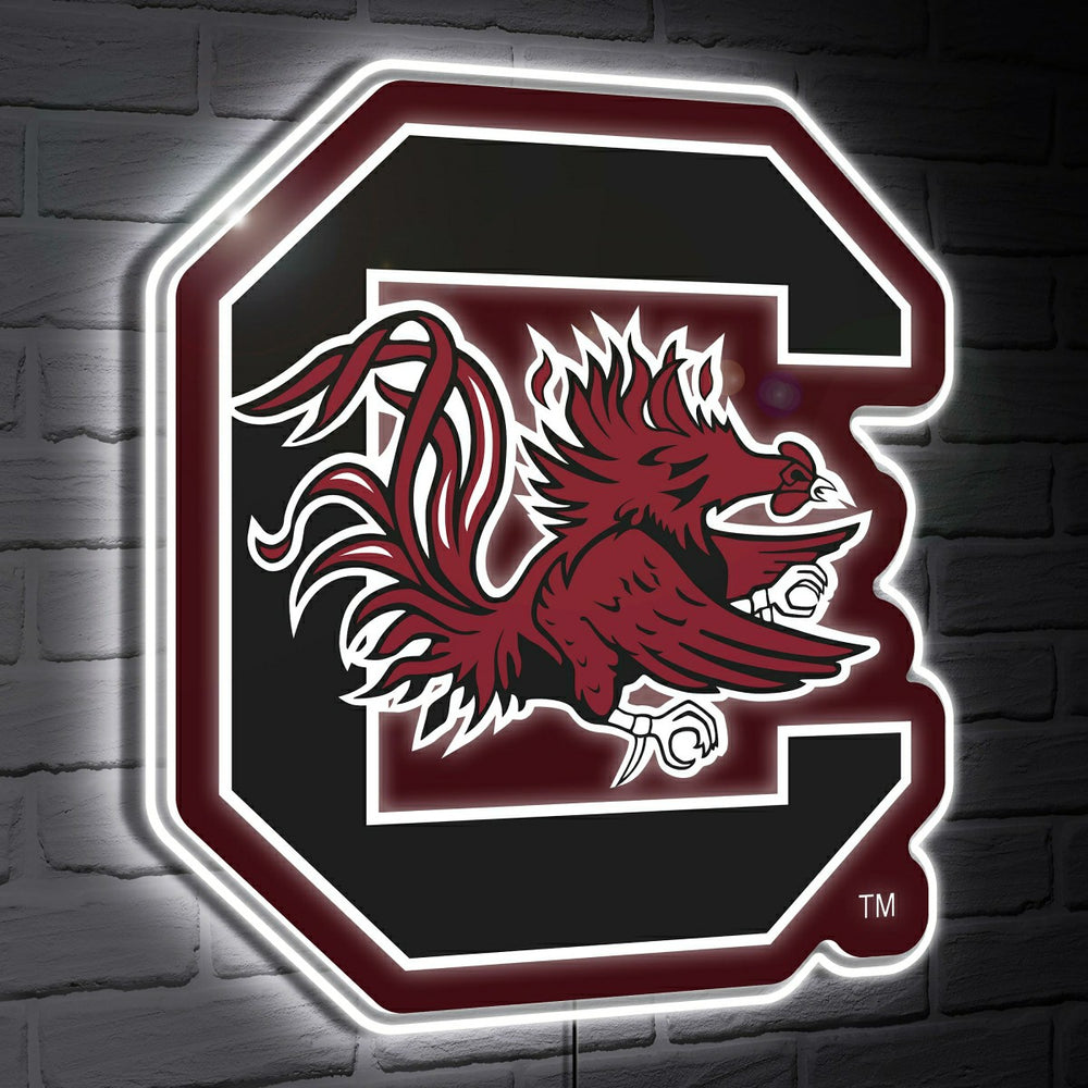 South Carolina LED Wall Decor, Glazelite, Logo - Collegiate Home