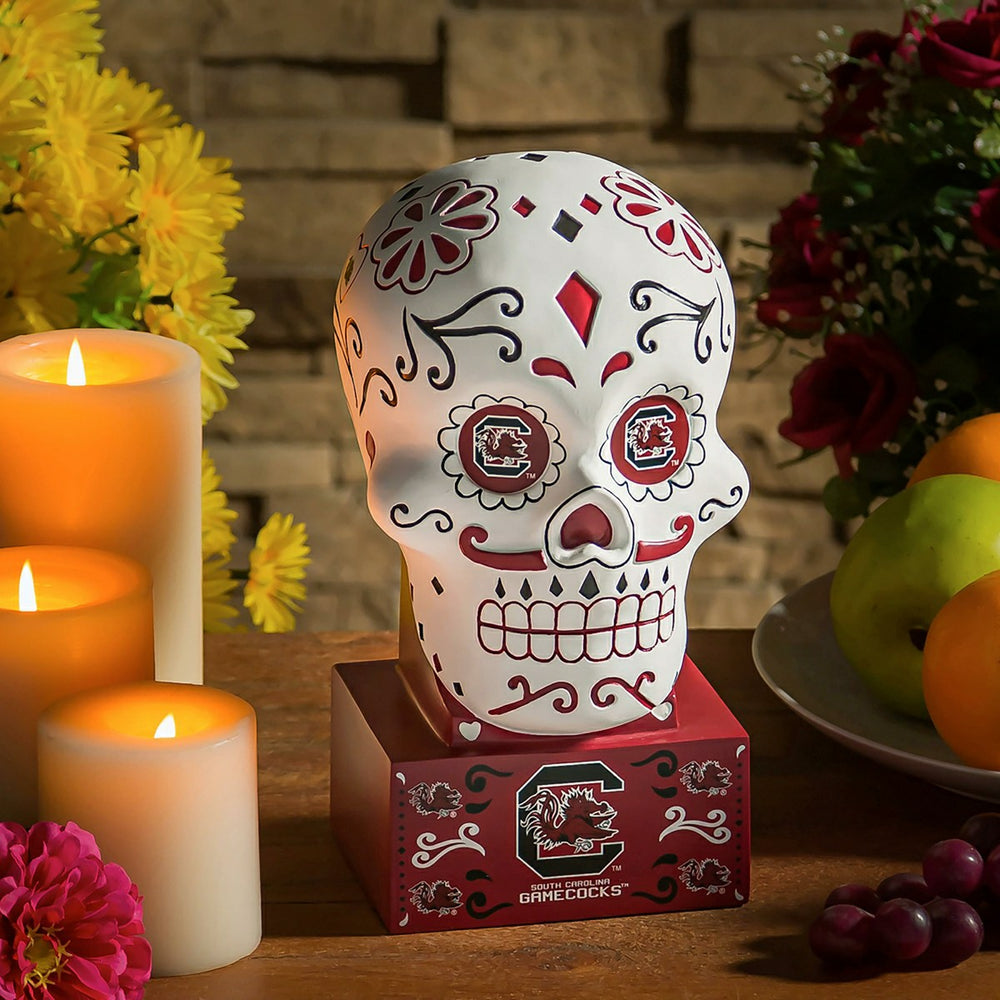 University of South Carolina Sugar Skull Statue - Collegiate Home