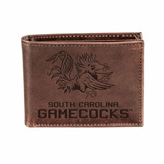 University of South Carolina, Bi-Fold Wallet, Brown, CH, 100% Genuine  - Collegiate Home