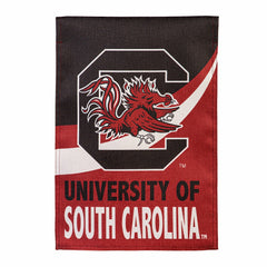 University of South Carolina Burlap Flag GDN Size - Collegiate Home