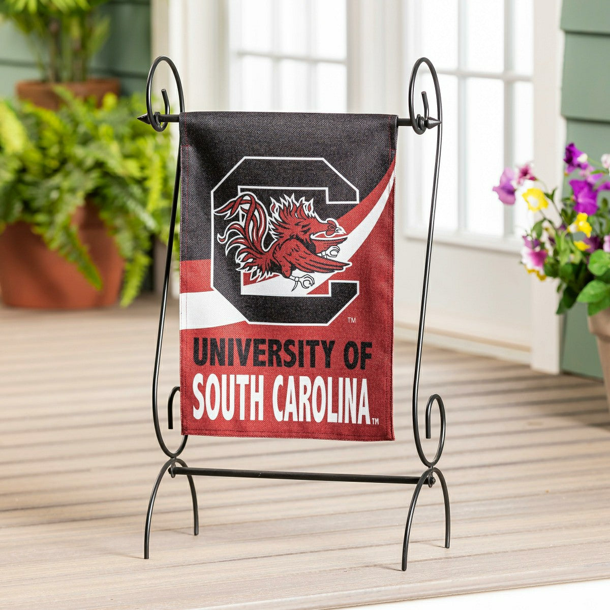University of South Carolina Burlap Flag GDN Size - Collegiate Home