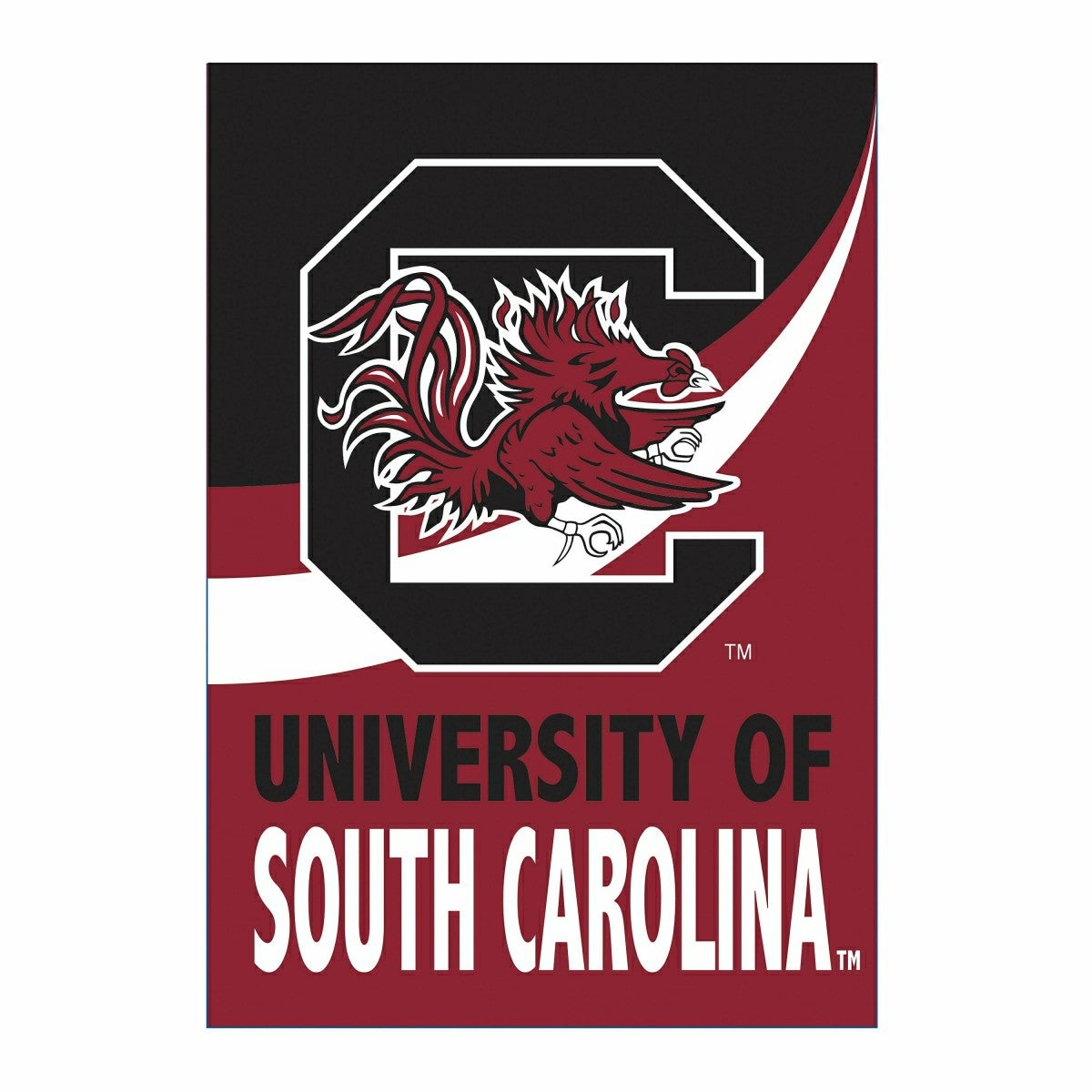 University of South Carolina Burlap Flag House Size - Collegiate Home