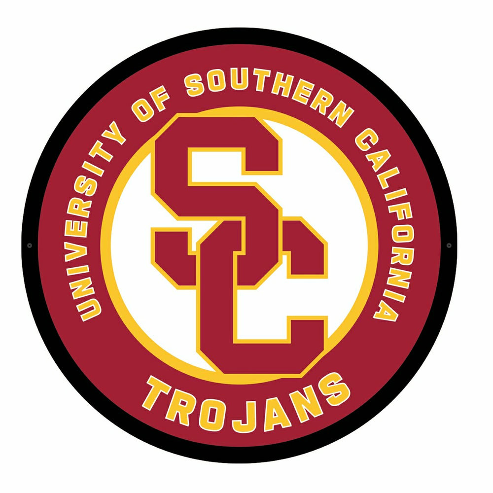 LED Wall Decor, Round, University of Southern California - Collegiate Home