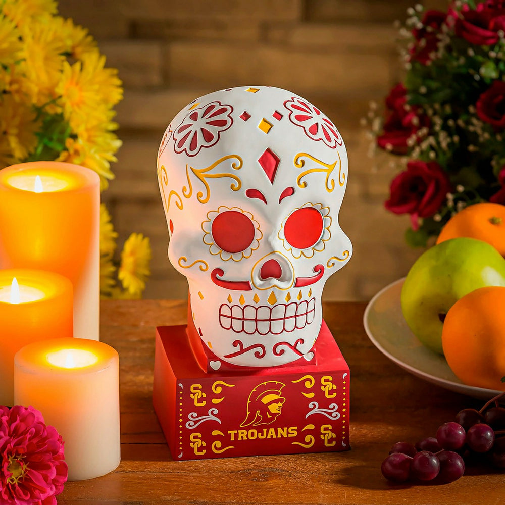University of Southern California Sugar Skull Statue - Collegiate Home