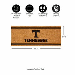 University of Tennessee Extra Large One Color Coir Mat, 60"x24" - Collegiate