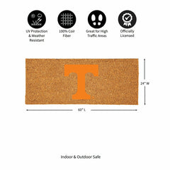 University of Tennessee Extra Large Full Color Coir Mat, 60"x24" - Collegiate
