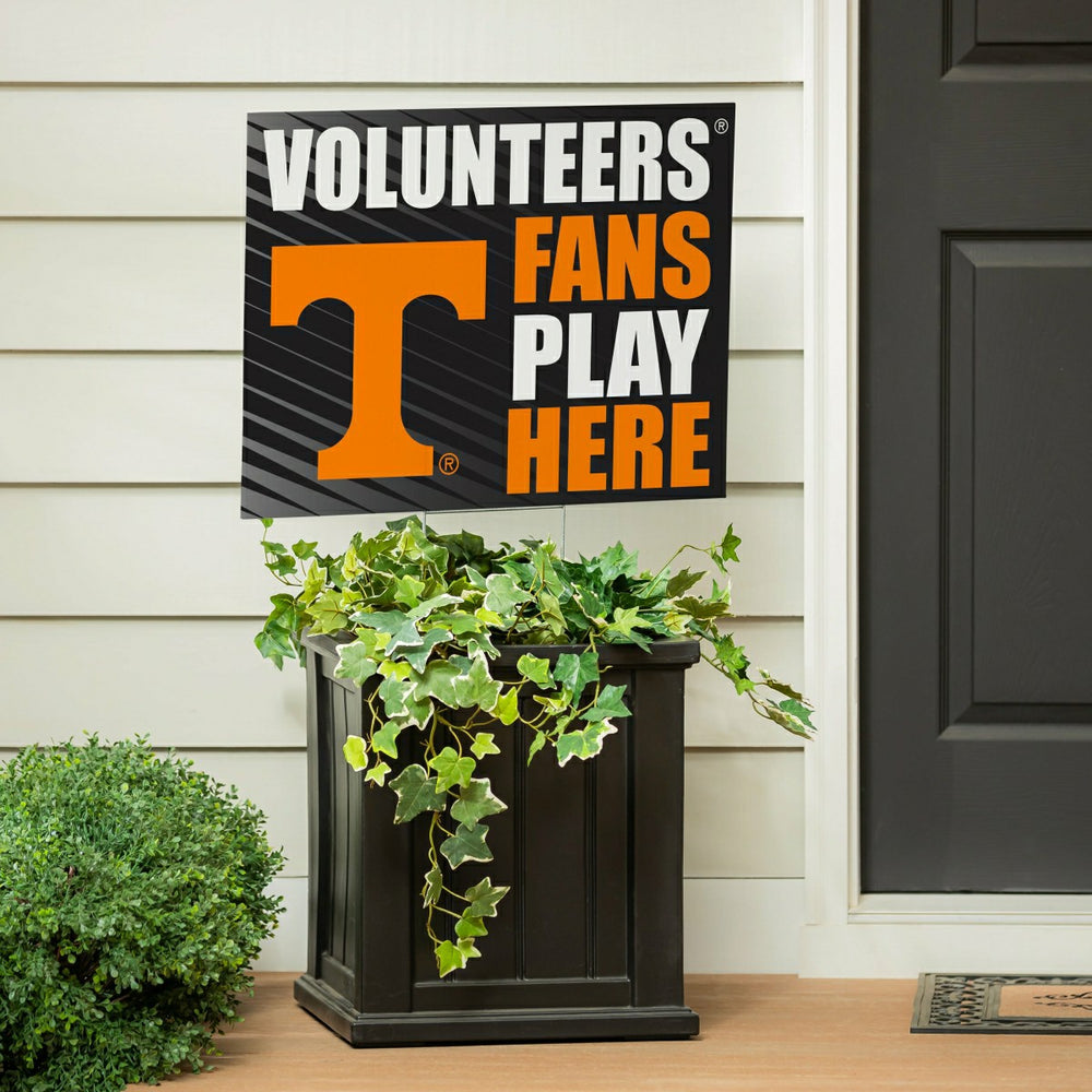 University of Tennessee Coroplast Yard Sign "Fans Play Here" - Collegiate Home