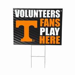 University of Tennessee Coroplast Yard Sign "Fans Play Here" - Collegiate Home