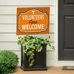 University of Tennessee Coroplast Yard Sign, "Fans Welcome" - Collegiate Home