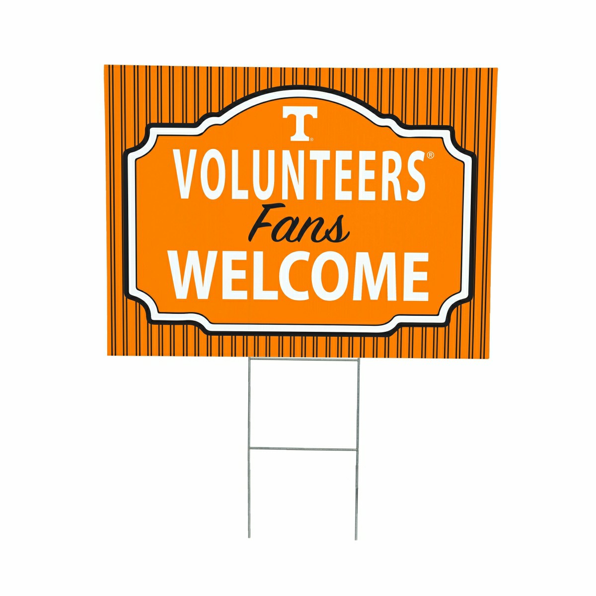 University of Tennessee Coroplast Yard Sign, "Fans Welcome" - Collegiate Home