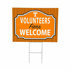 University of Tennessee Coroplast Yard Sign, "Fans Welcome" - Collegiate Home