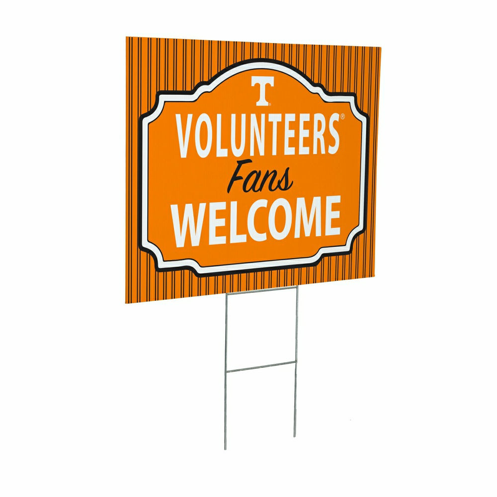 University of Tennessee Coroplast Yard Sign, "Fans Welcome" - Collegiate Home