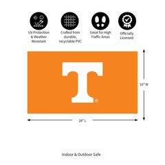 Full Color PVC Mat, 16" x 28", University of Tennessee - Collegiate