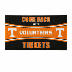 28" x 16" PVC Trapper Mat, Come Back with Tickets, University of Tenne - Collegiate