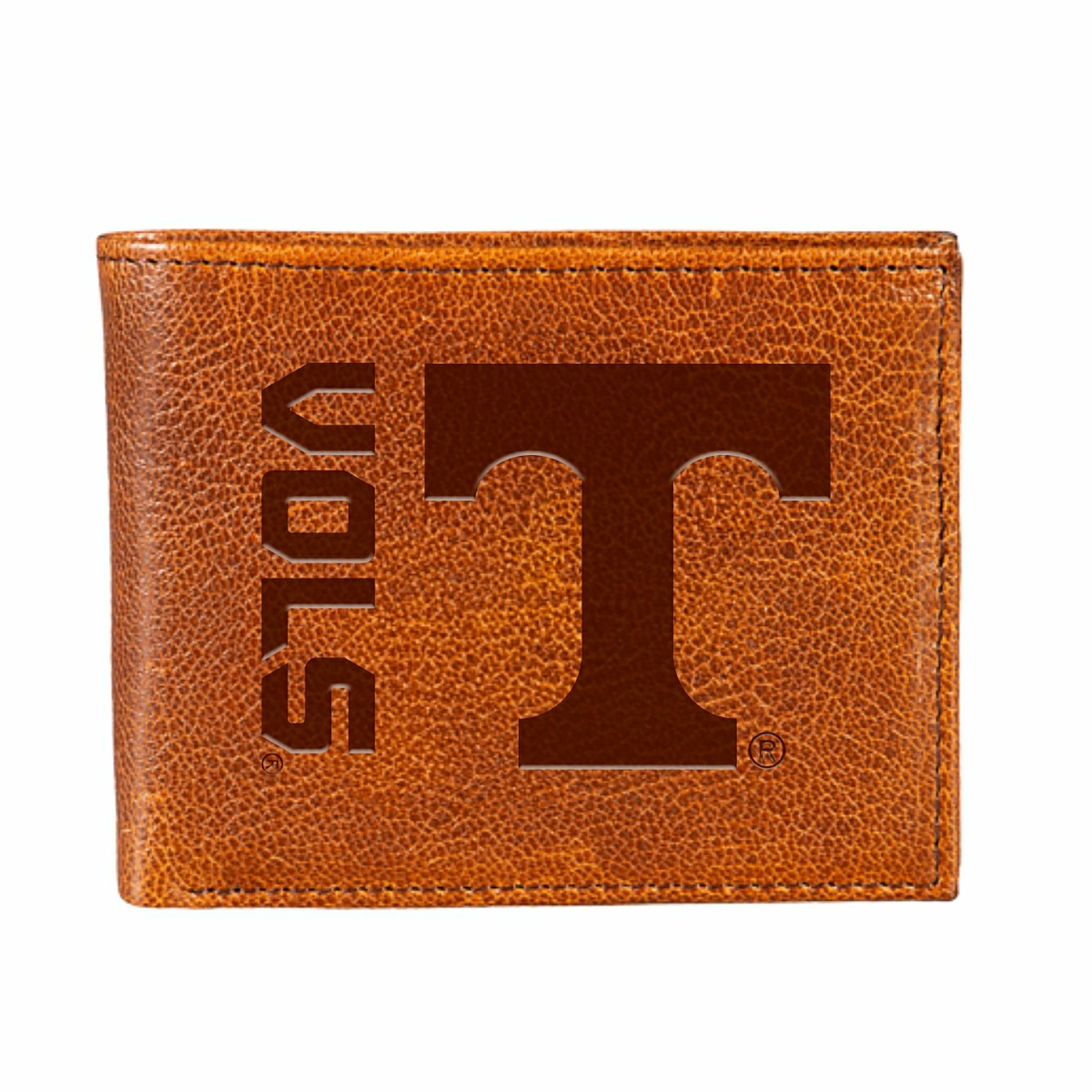 University of Tennessee, Embossed 100% Genuine Tumbled Leather Passcas - Collegiate Home