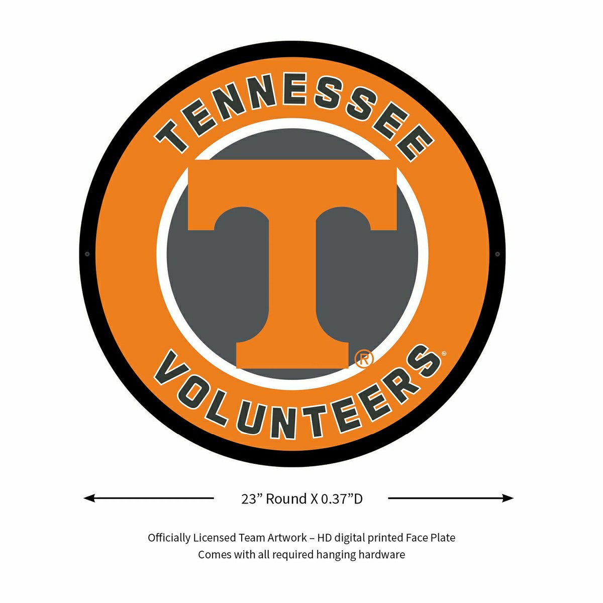 LED Wall Decor, Round, University of Tennessee - Collegiate Home
