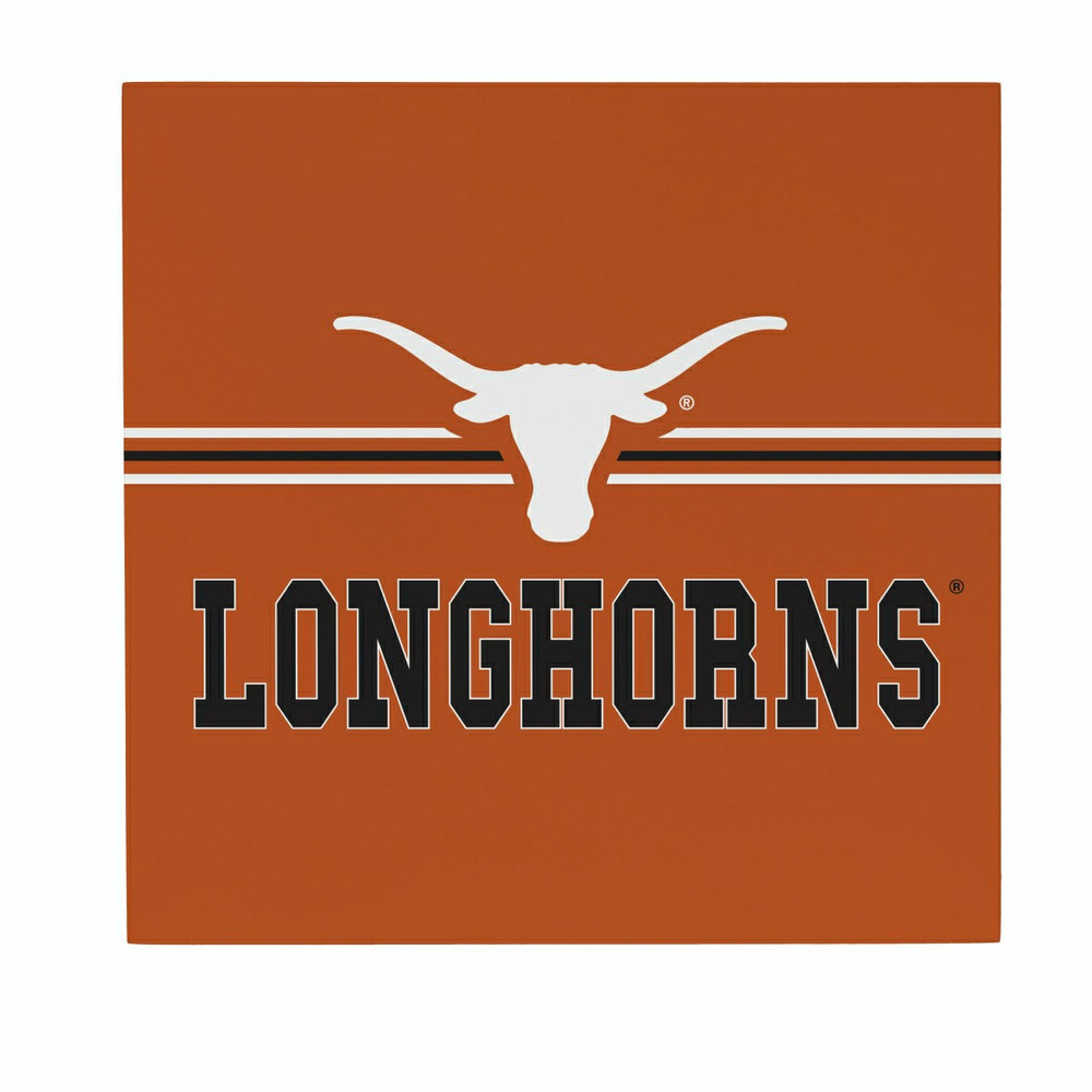 University of Texas Wood Wall Sign, 12x12 - Collegiate Home