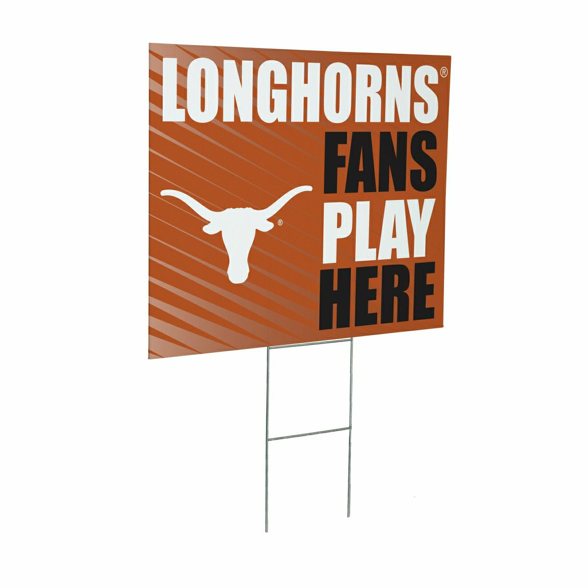 University of Texas Coroplast Yard Sign "Fans Play Here" - Collegiate Home