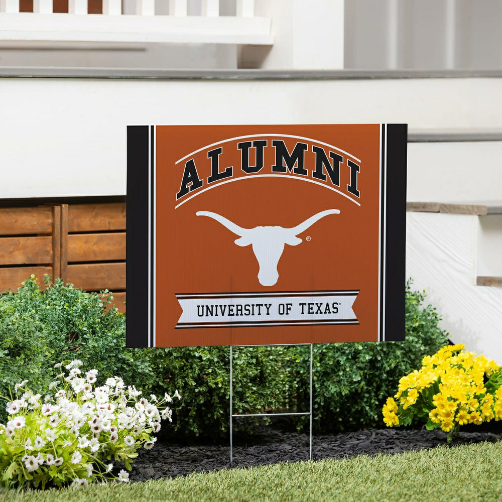 University of Texas Coroplast Yard Sign Alumni - Collegiate Home