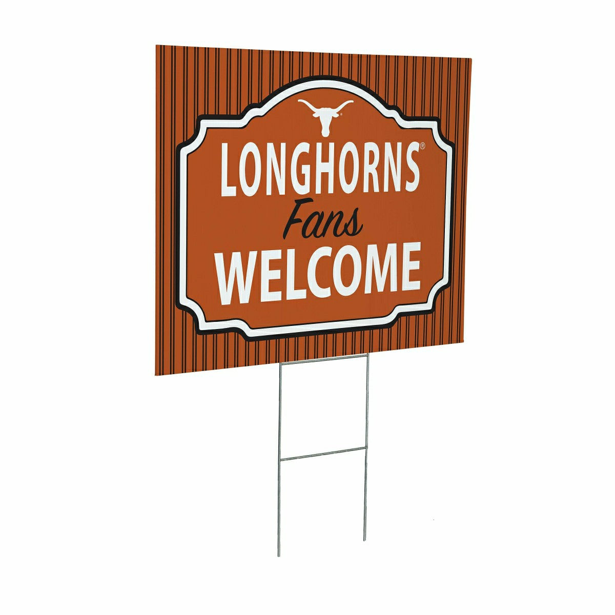University of Texas Coroplast Yard Sign, "Fans Welcome" - Collegiate Home