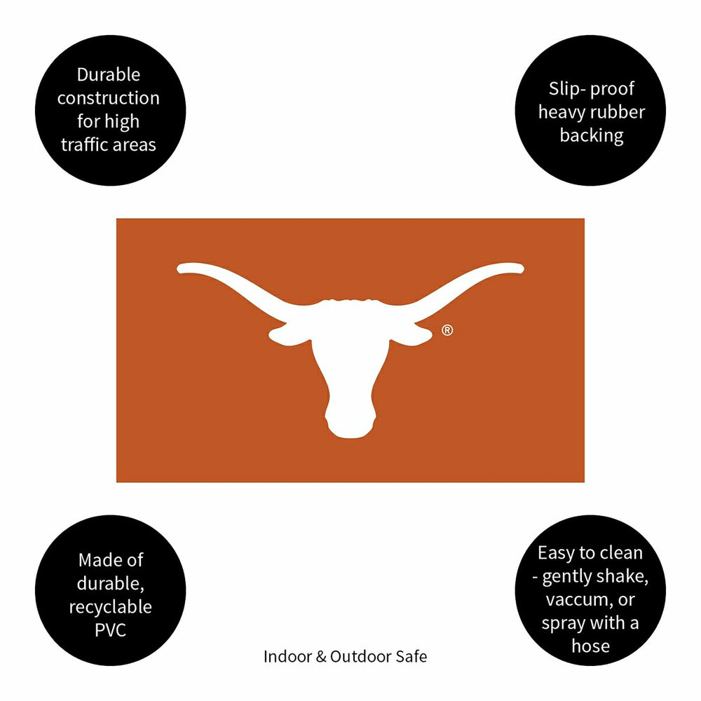 Full Color PVC Mat, 16" x 28", University of Texas - Collegiate