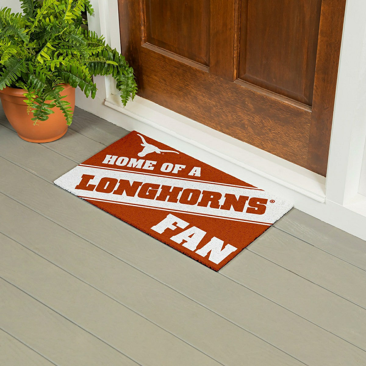 University of Texas, PVC Mat COLOR, Home of a Fan - Collegiate