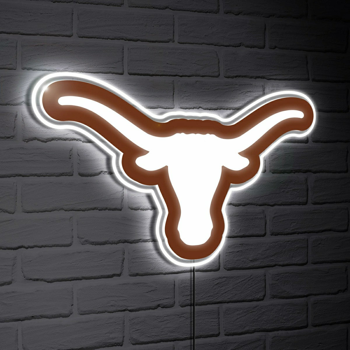 Texas Longhorns LED Wall Decor, Glazelite, Logo - Collegiate Home