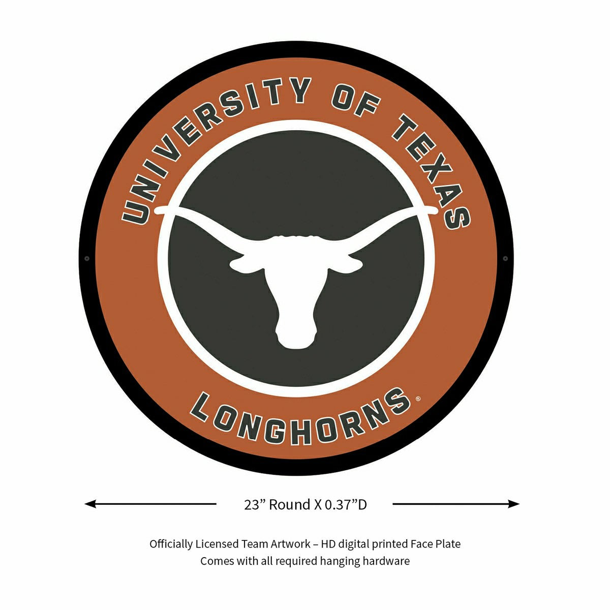 LED Wall Decor, Round, University of Texas - Collegiate Home