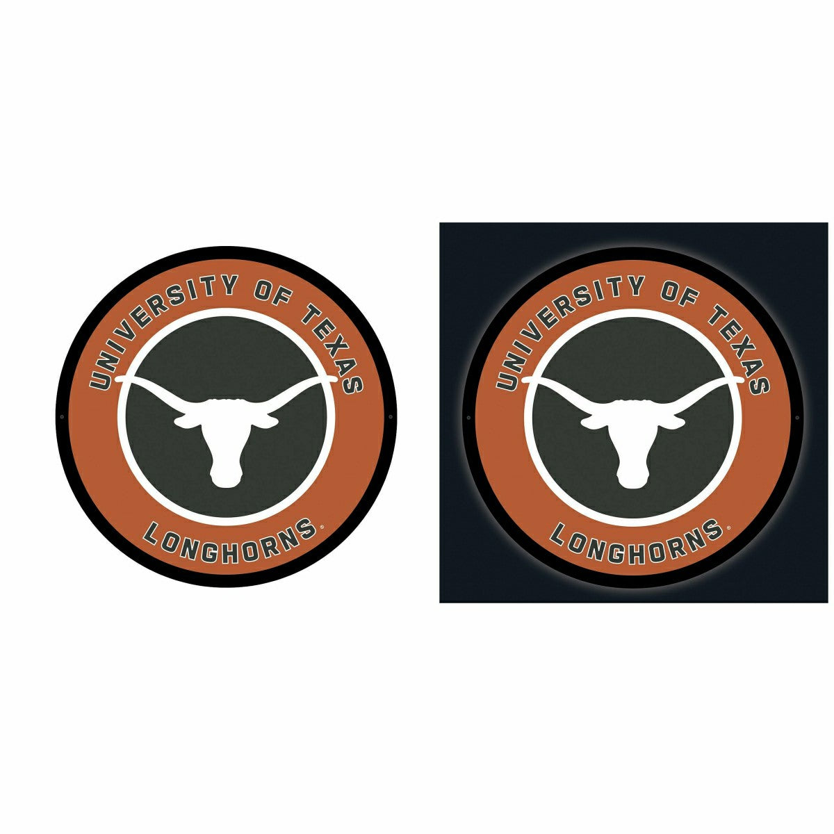 LED Wall Decor, Round, University of Texas - Collegiate Home