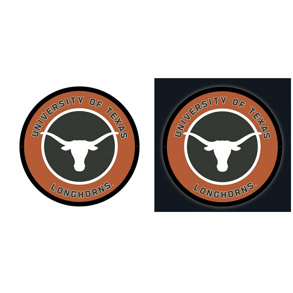 LED Wall Decor, Round, University of Texas - Collegiate Home