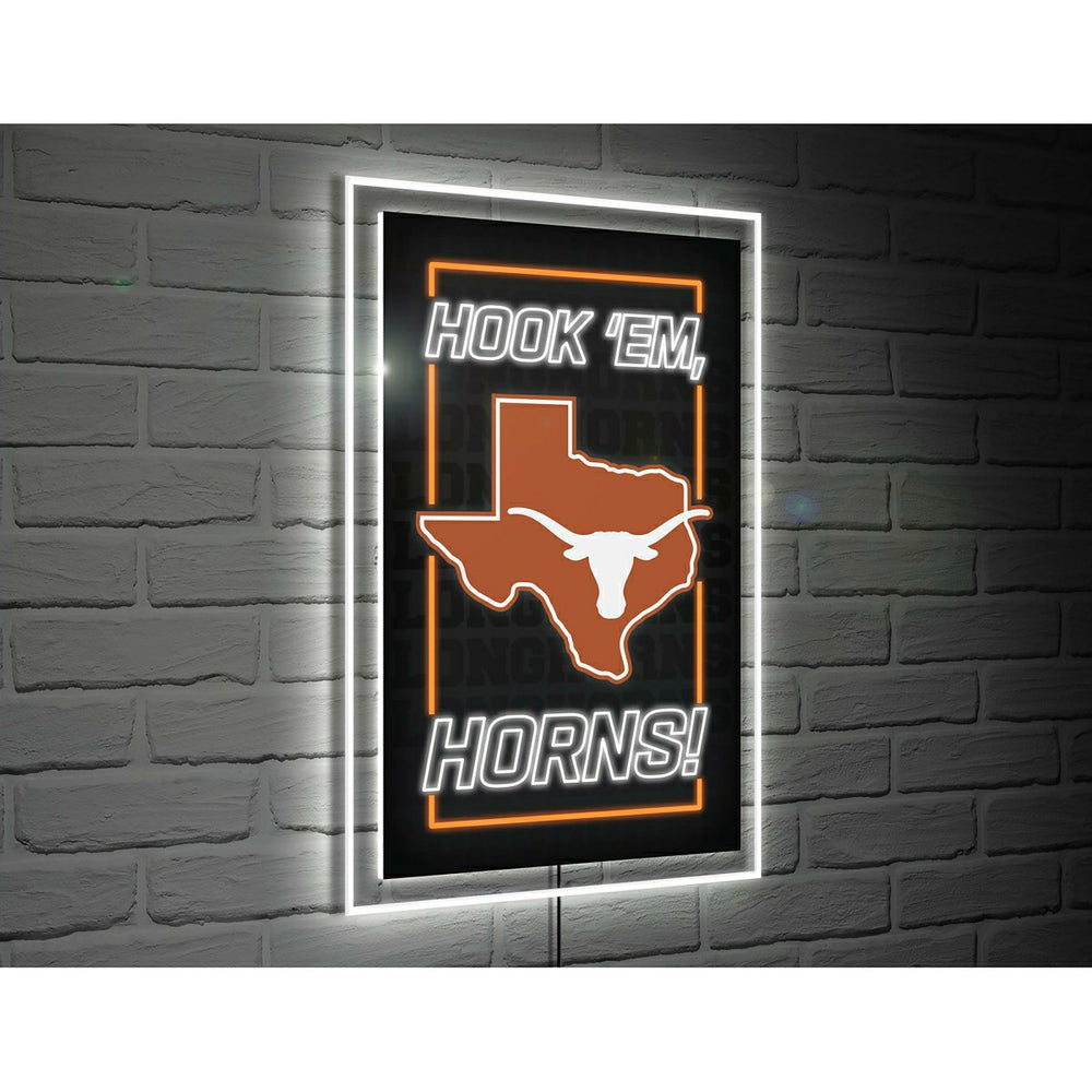 University of Texas College Rectangle Neolite LED Decor - Collegiate Home