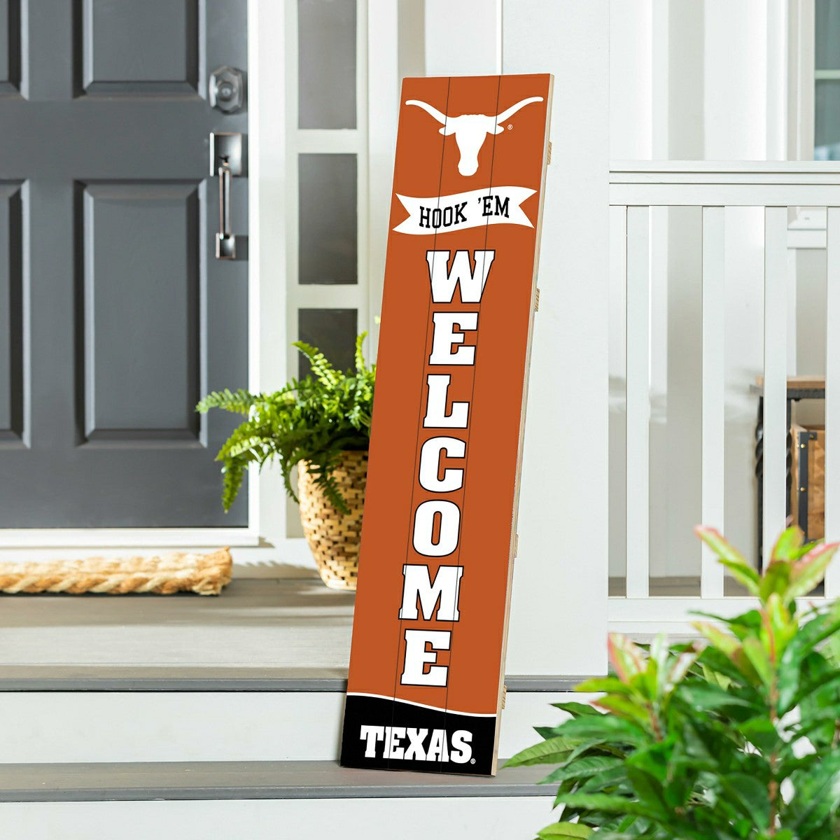 University of Texas Large Single Sided Leaner, 46" - Collegiate Home