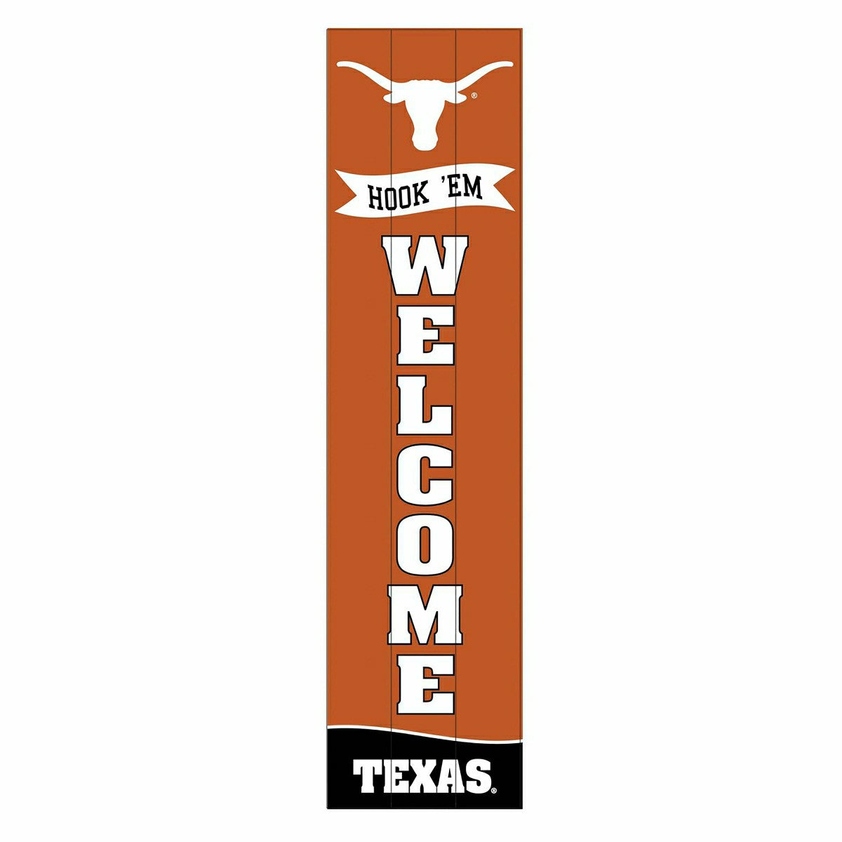 University of Texas Large Single Sided Leaner, 46" - Collegiate Home