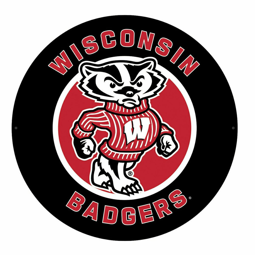 LED Wall Decor, Round, University of Wisconsin-Madison - Collegiate Home